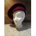 Vintage KOKIN New York Burgundy Felt Beret Ladies Hat  eb-19287872